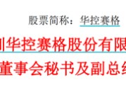 ai算命华控赛格董事长、董秘、副总经理三高管同日辞职